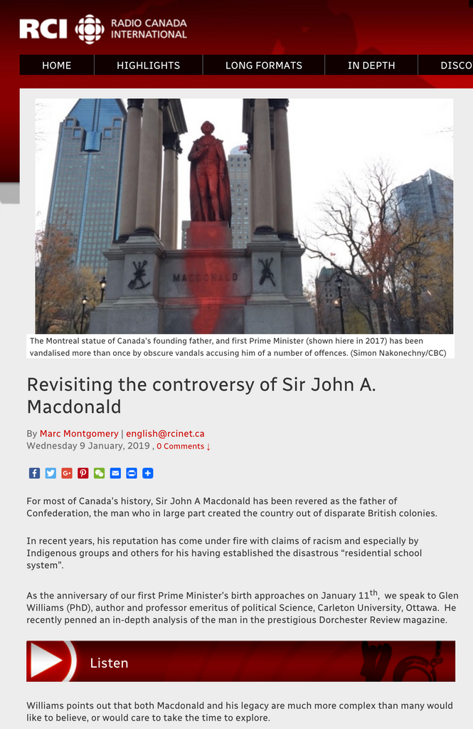 Entrevista radiofónica: ¡La reputación de Sir John A. está en juego!