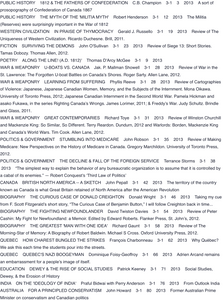 The Dorchester Review Cumulative Index